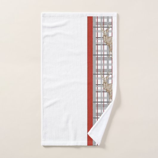 Christmas Bath Towel Sets, Deer (Serviette à main)