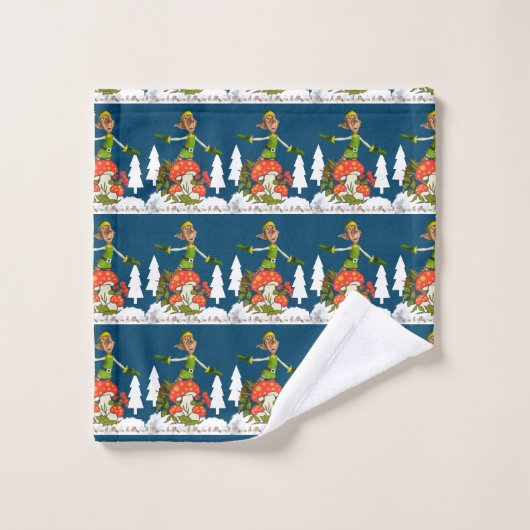 Christmas Bath Towel Sets, Elf (Gant de toilette)