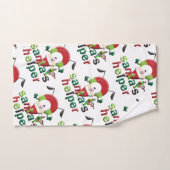 Christmas Bath Towel Sets, Santa's Helper Bad Handdoek (Handdoek)
