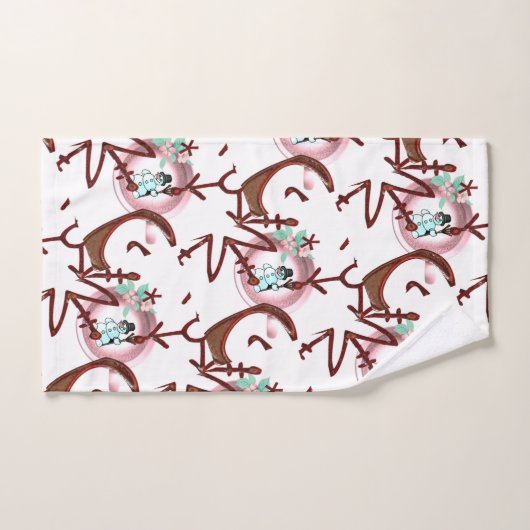 Christmas Bath Towel Sets, Snowman (Serviette à main)