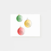 Christmas Baubals Post-it® Notes (Voorkant)