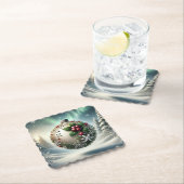 Christmas Bauble Coasters Different Shapes Gift Kartonnen Onderzetters (Insitu)