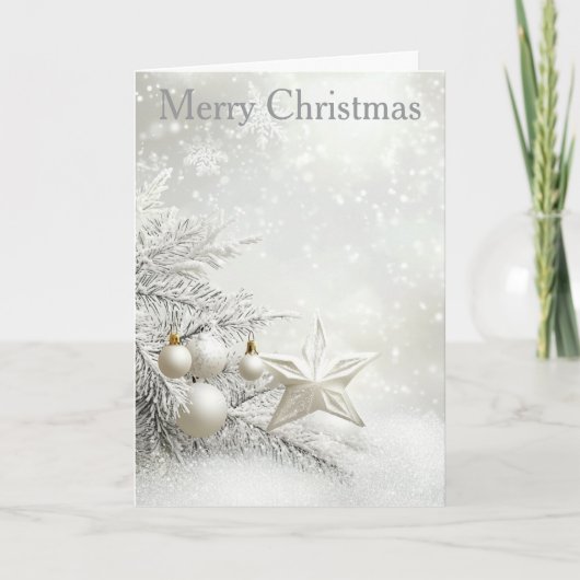 Christmas Bauble Feestdagen Kaart (Voorkant)