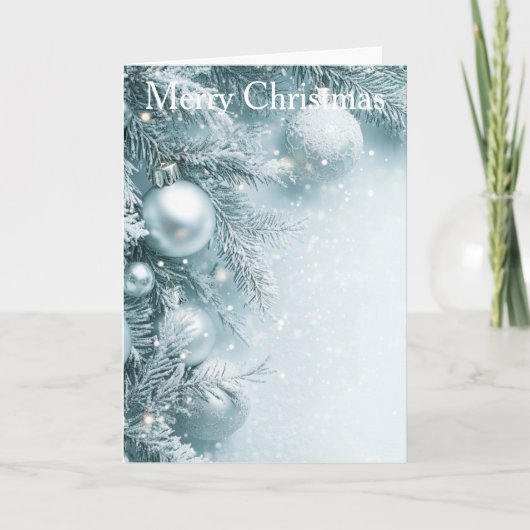 Christmas Bauble Feestdagen Kaart (Voorkant)