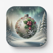 Christmas Bauble Paper Bord (Voorkant)