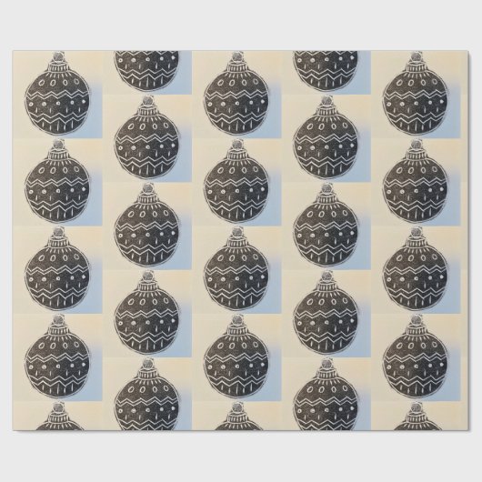 Christmas Bauble Wrapping Paper Cadeaupapier (Vlak)