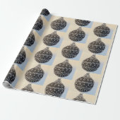 Christmas Bauble Wrapping Paper Cadeaupapier (Uitgerold)