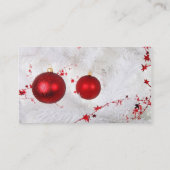 Christmas Baubles Visitekaartje (Achterkant)