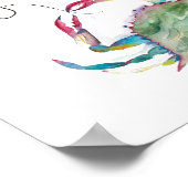 Christmas Beach House Waterverf Print (Hoek)