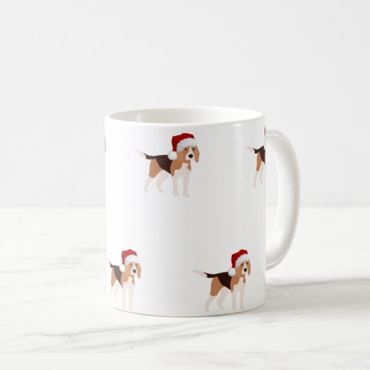 Christmas Beagle Mug (Devant droit)