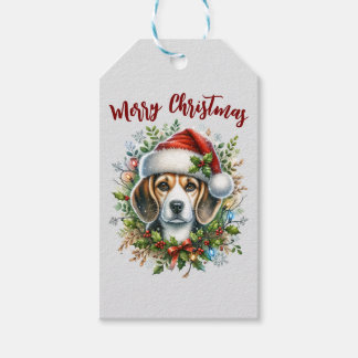 Christmas Beagle Rustic Christmas Farmhouse Style  Cadeaulabel