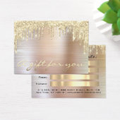 Christmas Beauté Salon Gold Certificat cadeau méta (Bureau)