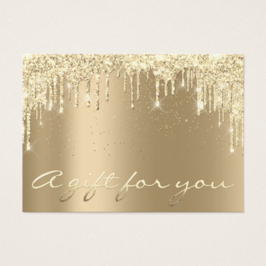 Christmas Beauty Gold Confetti Certificat cadeau (Devant)