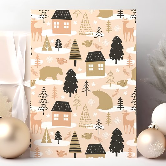 Christmas Beer Village Feestdagen Kaart