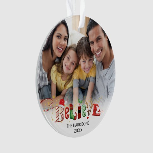Christmas BELIEVE 2 Photos (devant)