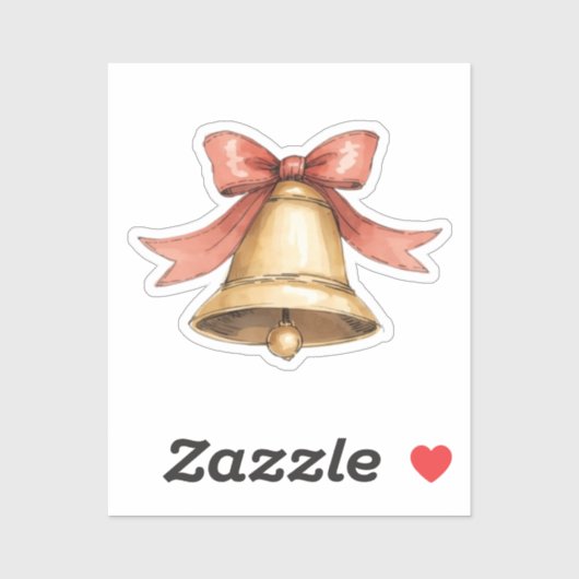 Christmas Bell Sticker (Feuille)