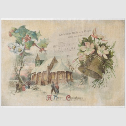 "Christmas Bell" Tissuepapier (Voorkant)