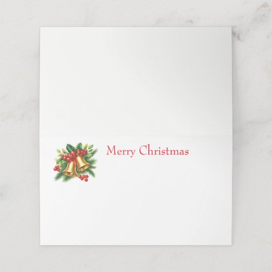 Christmas Bells (Buitenkant ongevouwen)