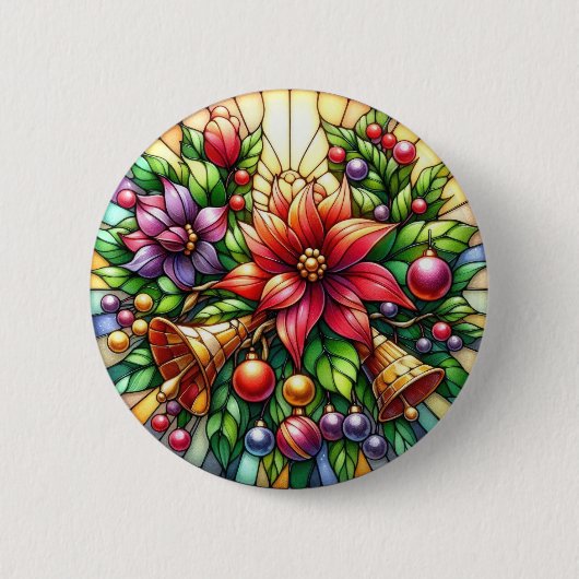 Christmas Bells-Button Ronde Button 5,7 Cm (Voorkant)