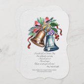 Christmas Bells Carte de voeux de Noël (Devant / Derrière)