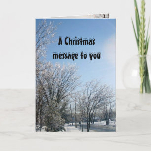 CHRISTMAS-BERICHT OM ÉÉN VERHOOGD KAART TE LATEN