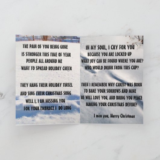 CHRISTMAS-BERICHT OM ÉÉN VERHOOGD KAART TE LATEN (Binnen)