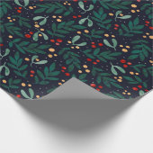 Christmas berries cadeaupapier (Hoek)