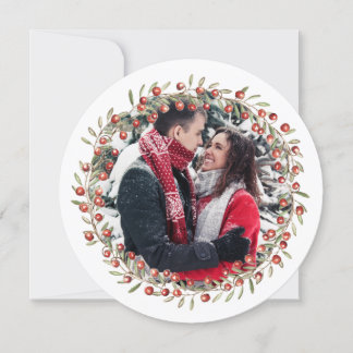 Christmas Berry Wreath | Carte ronde