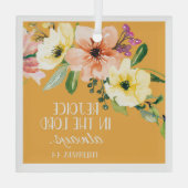 Christmas Bible Verse Glass Ornament (Achterkant)