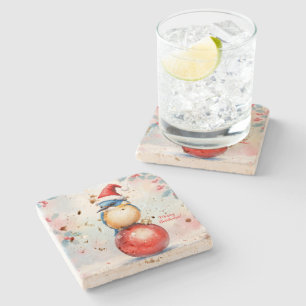 Christmas Bird Stone Onderzetter