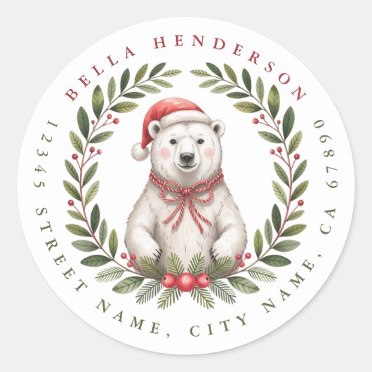 Christmas Birds Round Stickers (Voorkant)