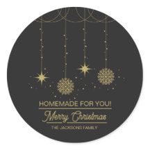 Christmas Black and Gold Homemade For You