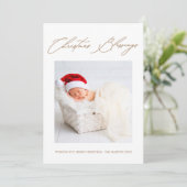 Christmas Blessings Festive Dots Carte de vacances (Debout devant)