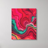Christmas Bloom Frequencies – Abstract Energy Wrap Canvas Afdruk (Voorkant)