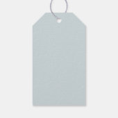 Christmas Blue Green Deer Cadeaulabel (Achterkant)