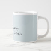 Christmas Blue Green Deer Extra Grote Beker (Rechts)