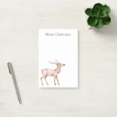 Christmas Blush Pink Deer Post-it® Notes (Kantoor)