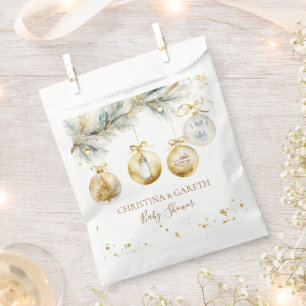 Christmas Boho Merry Little Baby shower Bedankzakje