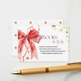 Christmas Books for Baby Shower Informatiekaartje