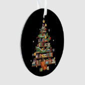 Christmas Books Tree Book Lover Teachers Bookworm  (devant)