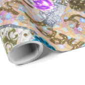 cHRISTMAS Boom glitter collage Cadeaupapier (Rol Hoek)