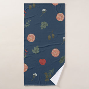 Christmas botanical seamless vintage beautiful pat badhanddoek