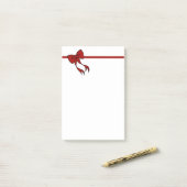 Christmas Bow Post It Notes Gift (Op bureau)