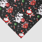Christmas Bowling with Santa Claus Tissuepapier (Detail)
