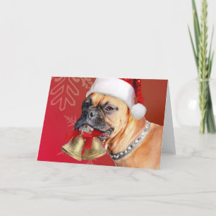 Christmas Boxer hond Feestdagen Kaart