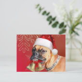 Christmas Boxer hond Feestdagenkaart (Staand voorkant)