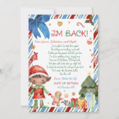 Christmas Boy Brief van Elf Letter Kaart (Voorkant)