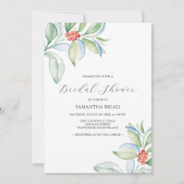 Christmas Bridal Shower Theme Invitation