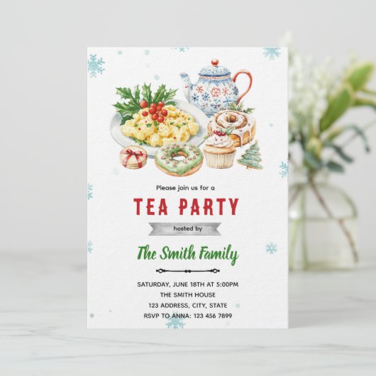 Christmas brunch party invitation (Debout devant)
