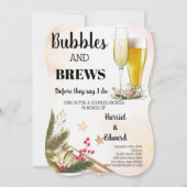 Christmas Bubble & Brews Couples Douche Invitation (Devant)